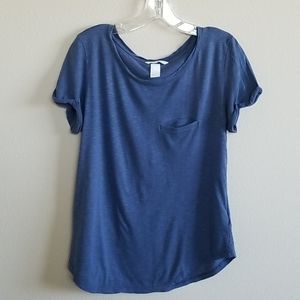 H&M scoop neck blue tee
